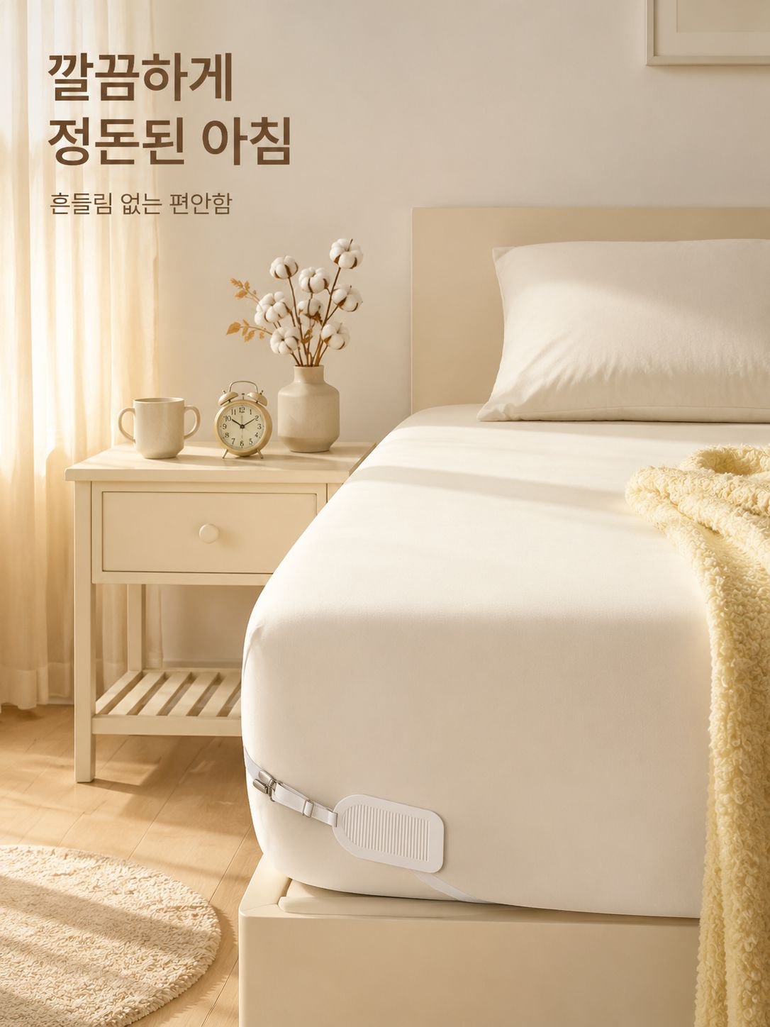 소파 패드 고정용 미끄럼 방지 클립 사용 예시