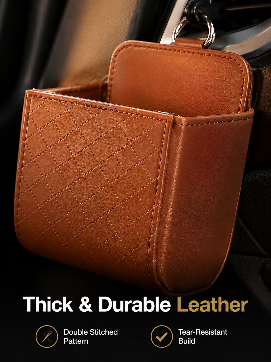 Car vent hanging storage bag