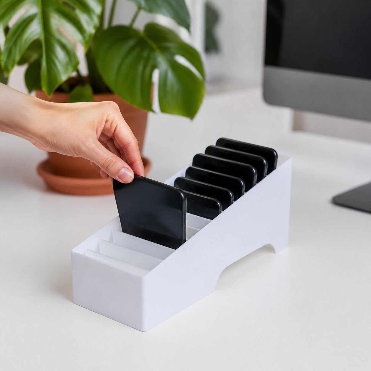 Office Meeting Mobile Phone Storage Rack