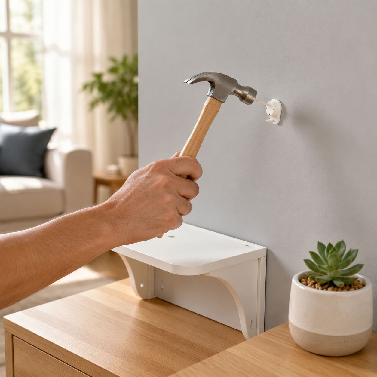 Modern wall bracket for wireless router and set-top box