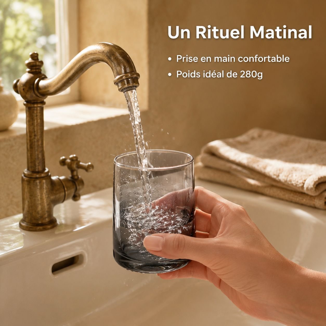 Gobelet à rinçage en verre