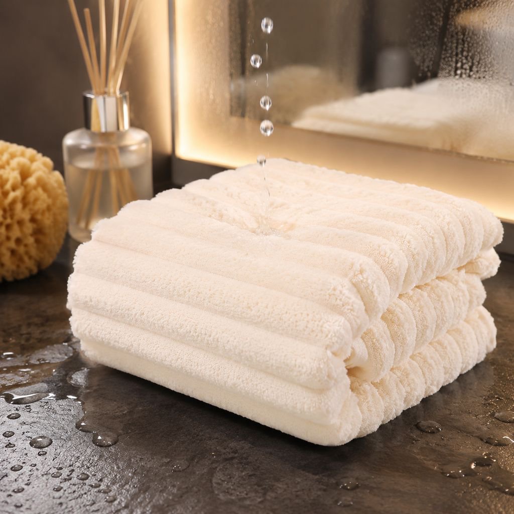 No shedding soft towel made from coral fleece