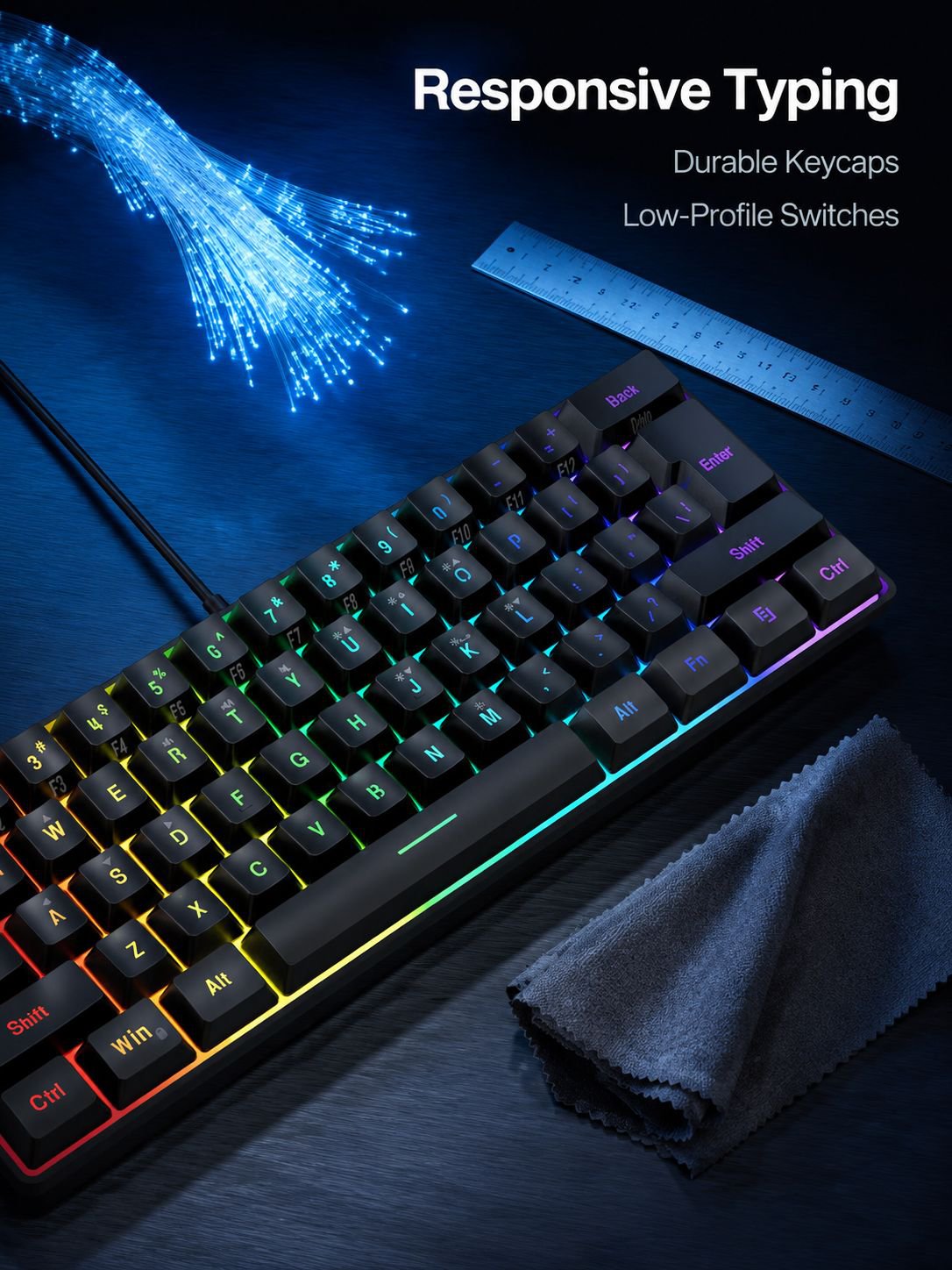 Portable Wired Keyboard