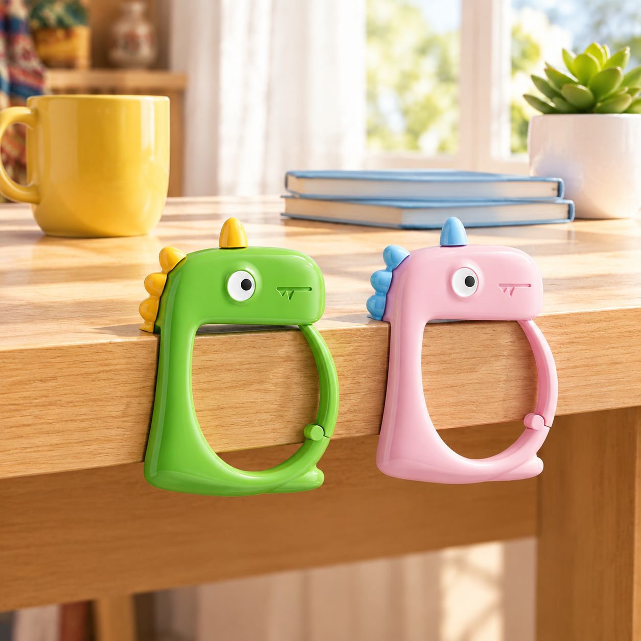 Gancho de dinosaurio para colgar mochila (no requiere taladro)