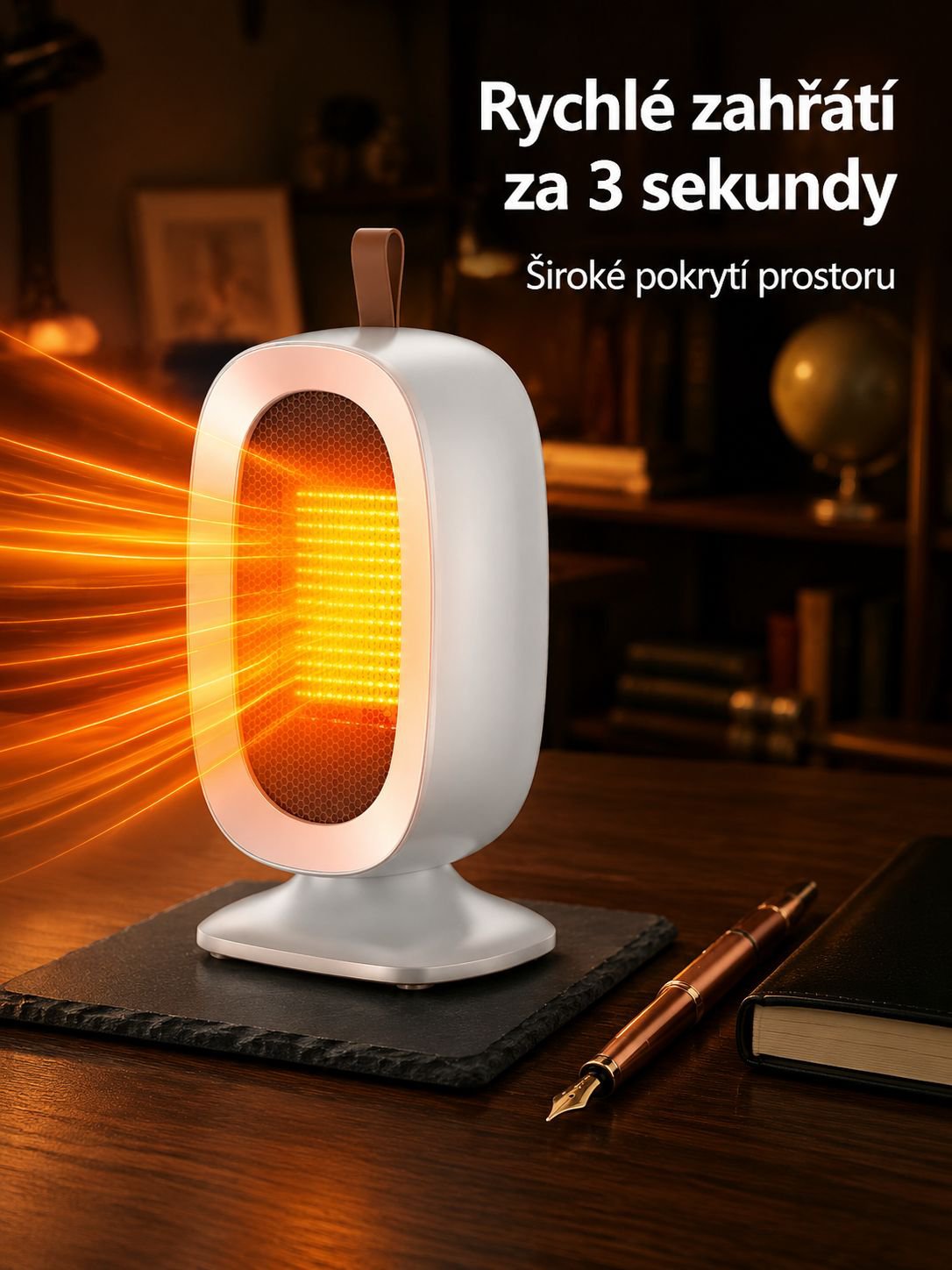 Stojací domácí úsporný ohřívač