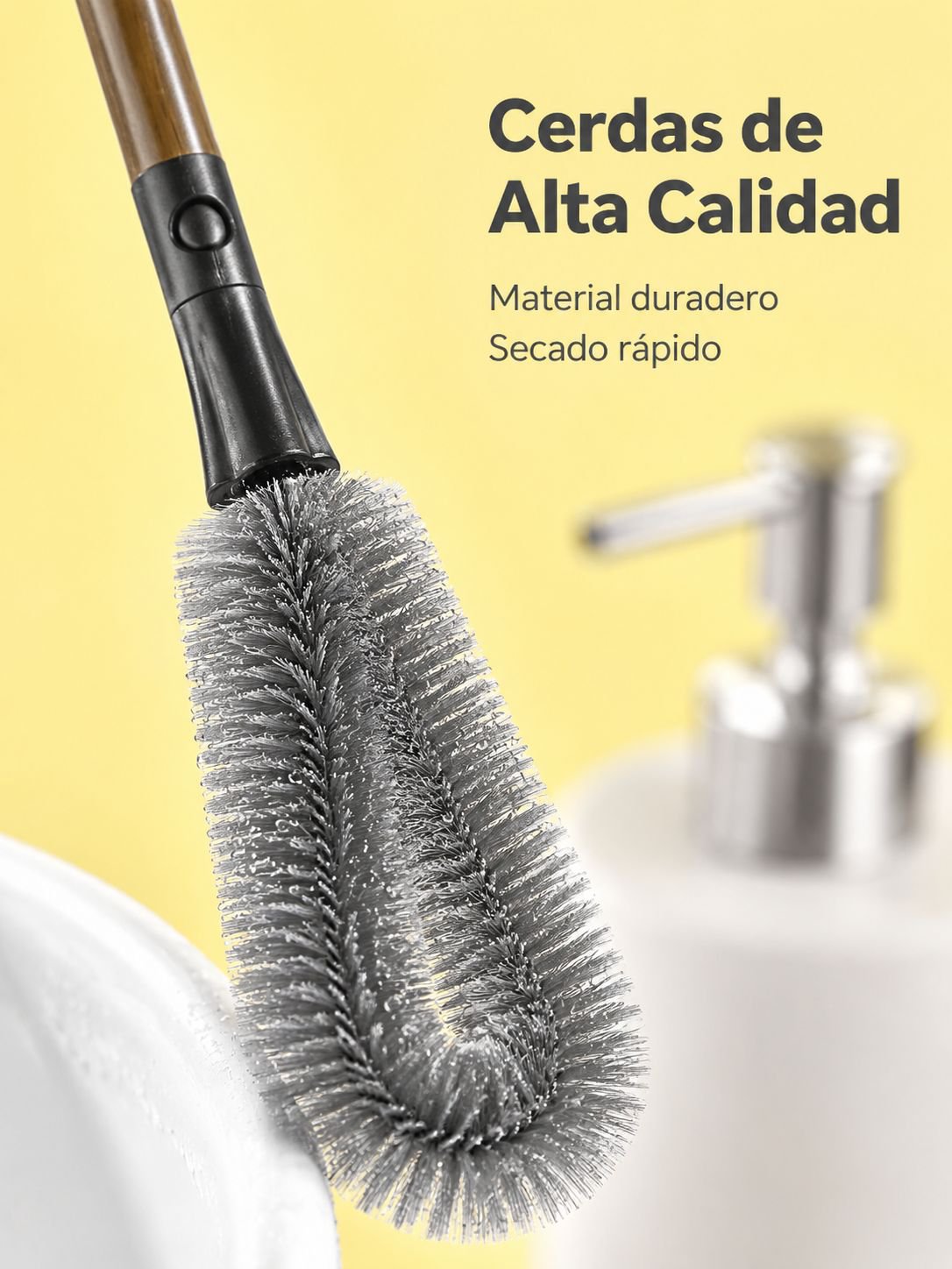 Cepillo para botellas de agua 2 en 1