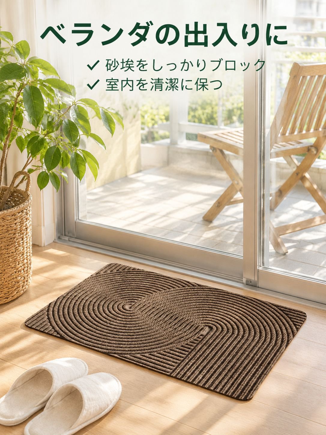 滑り止め加工のフロアマット