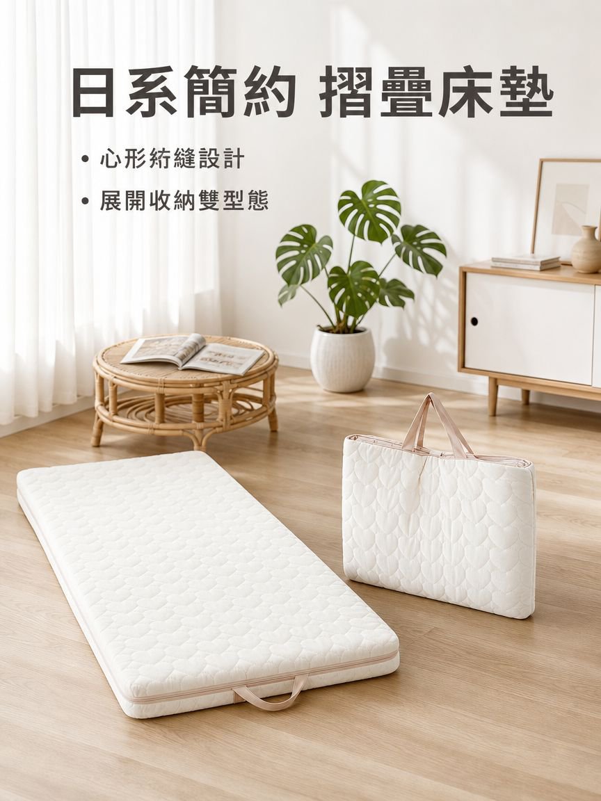 便攜式摺疊床墊