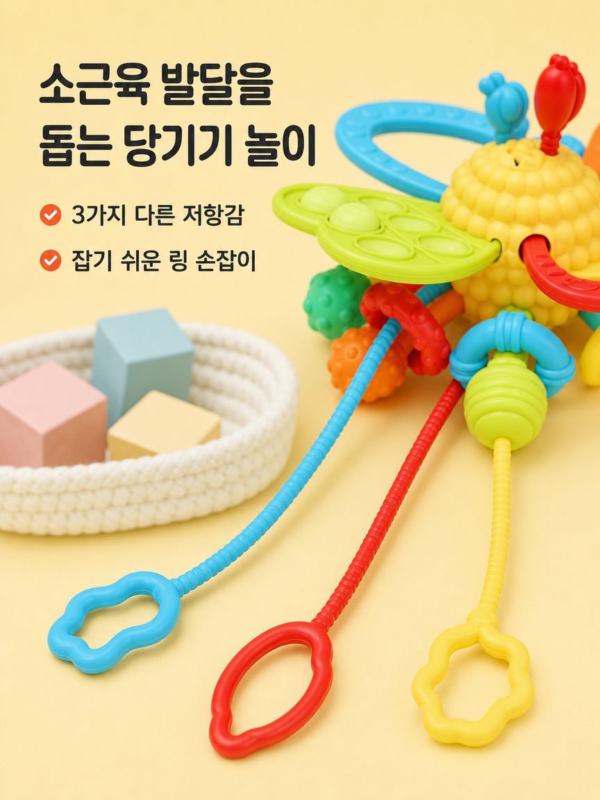 신생아 서랍형 치발기 교육용 장난감