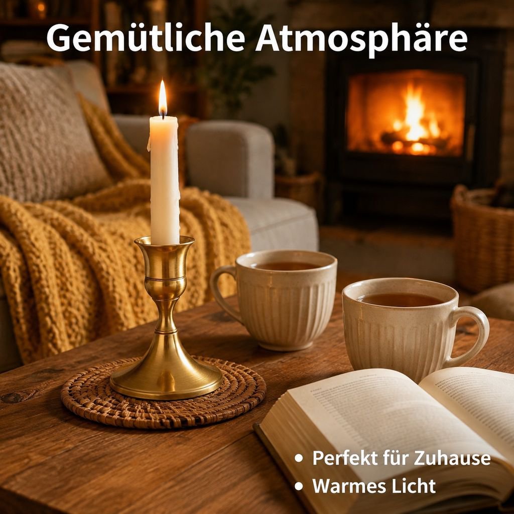 Vintage-Kerzenhalter aus Metall im Glockendesign