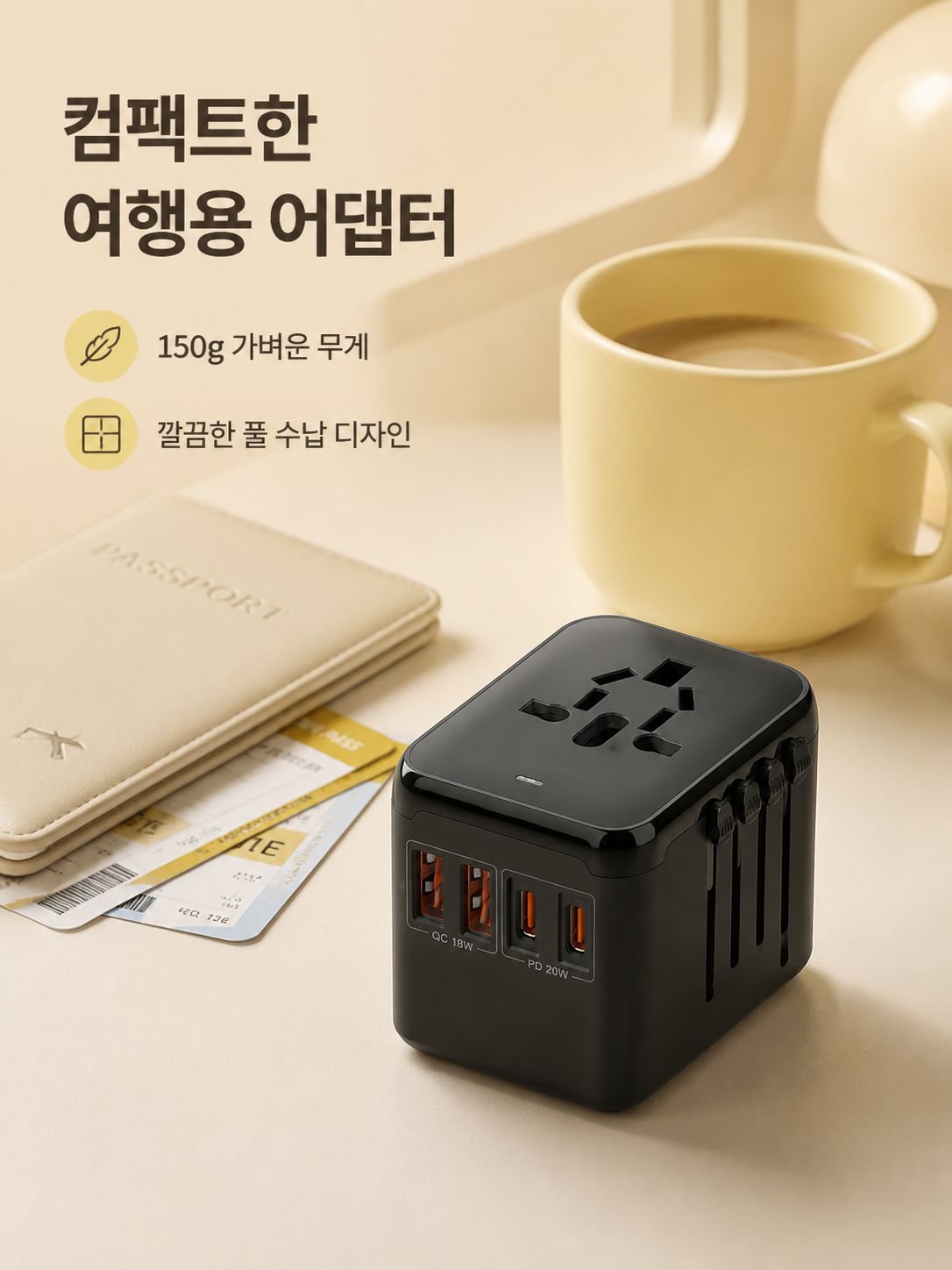 휴대용 올인원 여행 충전기