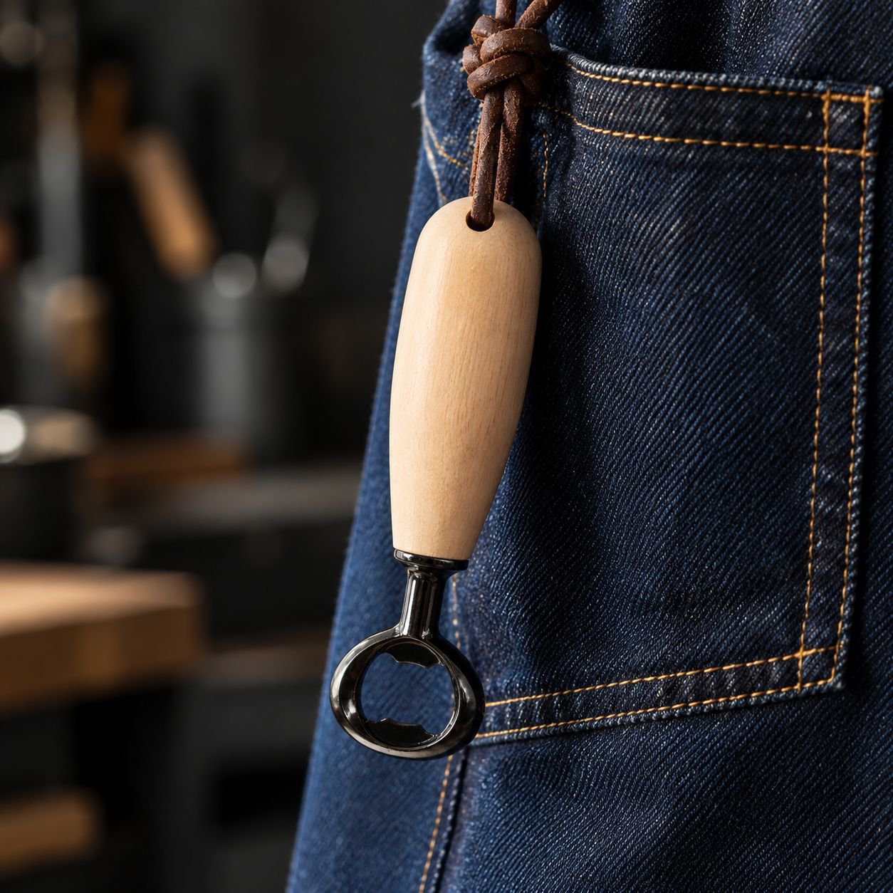 キッチンで使えるシンプルなビール瓶オープナー
