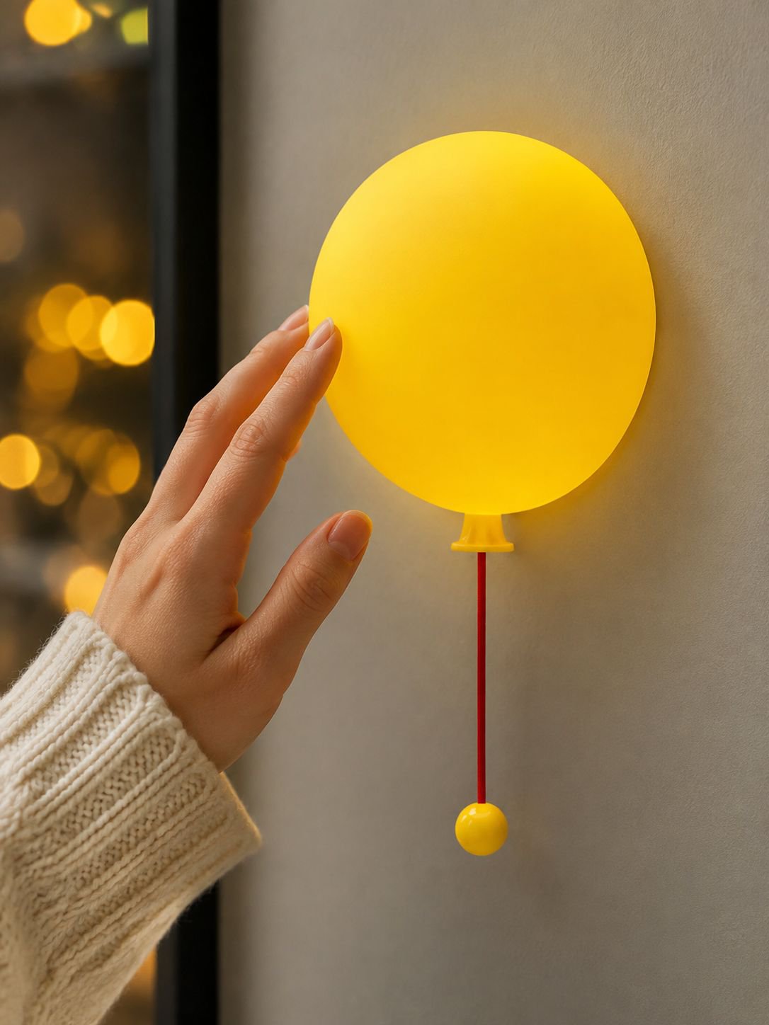 Modern balloon inspired night light with stylish decorative home accessory design
