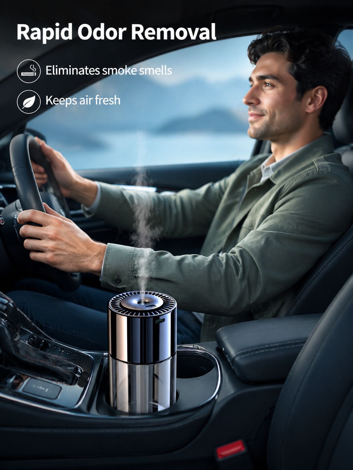 Luxury car interior with Starlight perfume