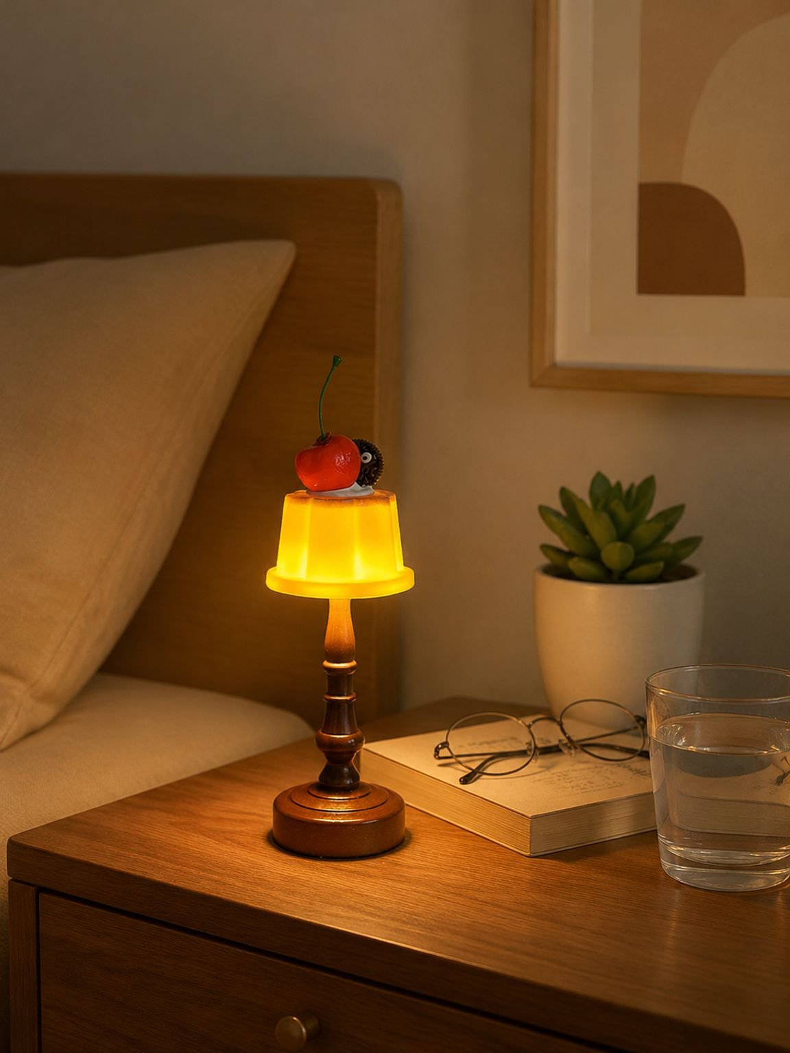 Minimalist nightstand light design for contemporary bedroom decor