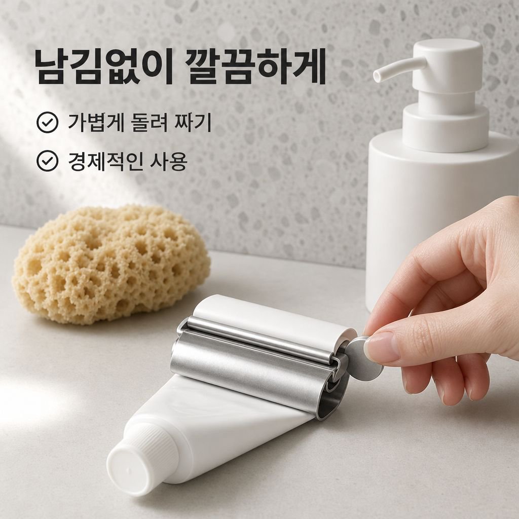 가정용 스테인리스 수동 치약 짜개 게으른 홀더