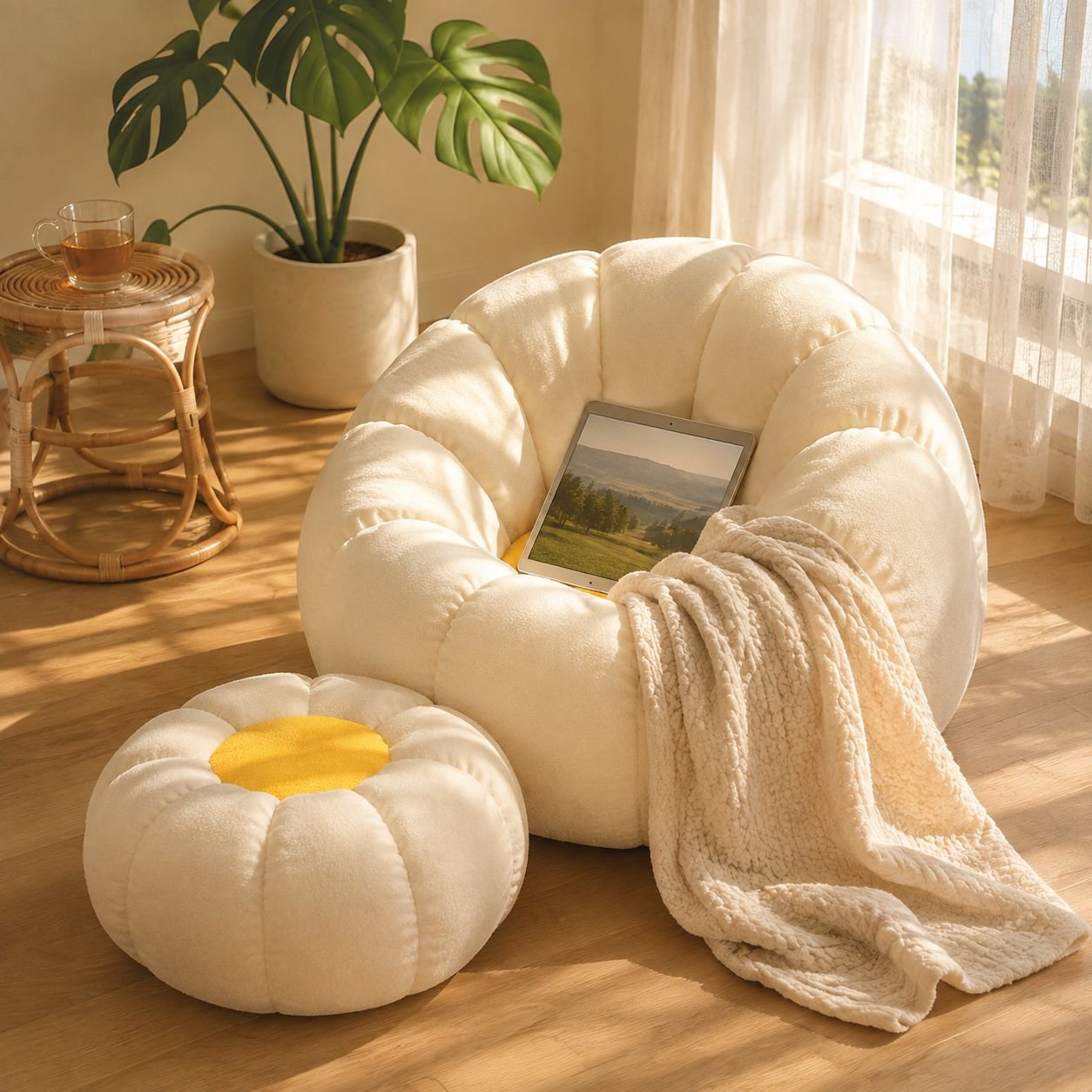 Modern Internet Celebrity Home Lazy Sofa in living room setting