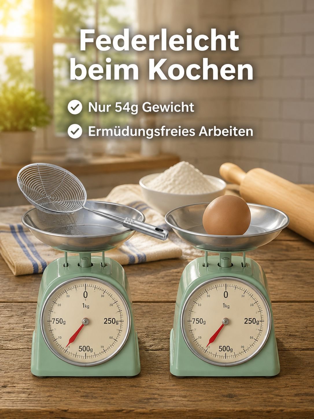 Edelstahl Sieblöffel zum Servieren und Abtropfen