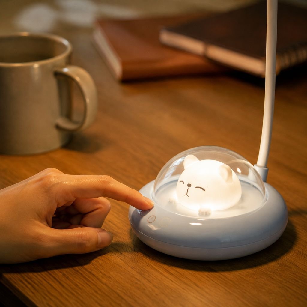 Foldable Multifunctional Reading Lamp for Dormitory