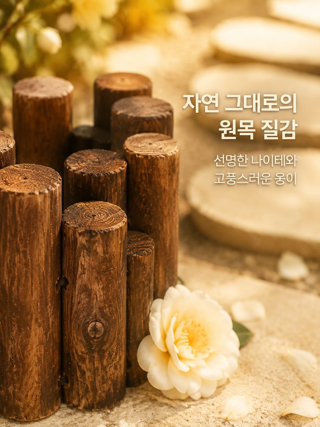 실외용 내구성 강한 목재 울타리