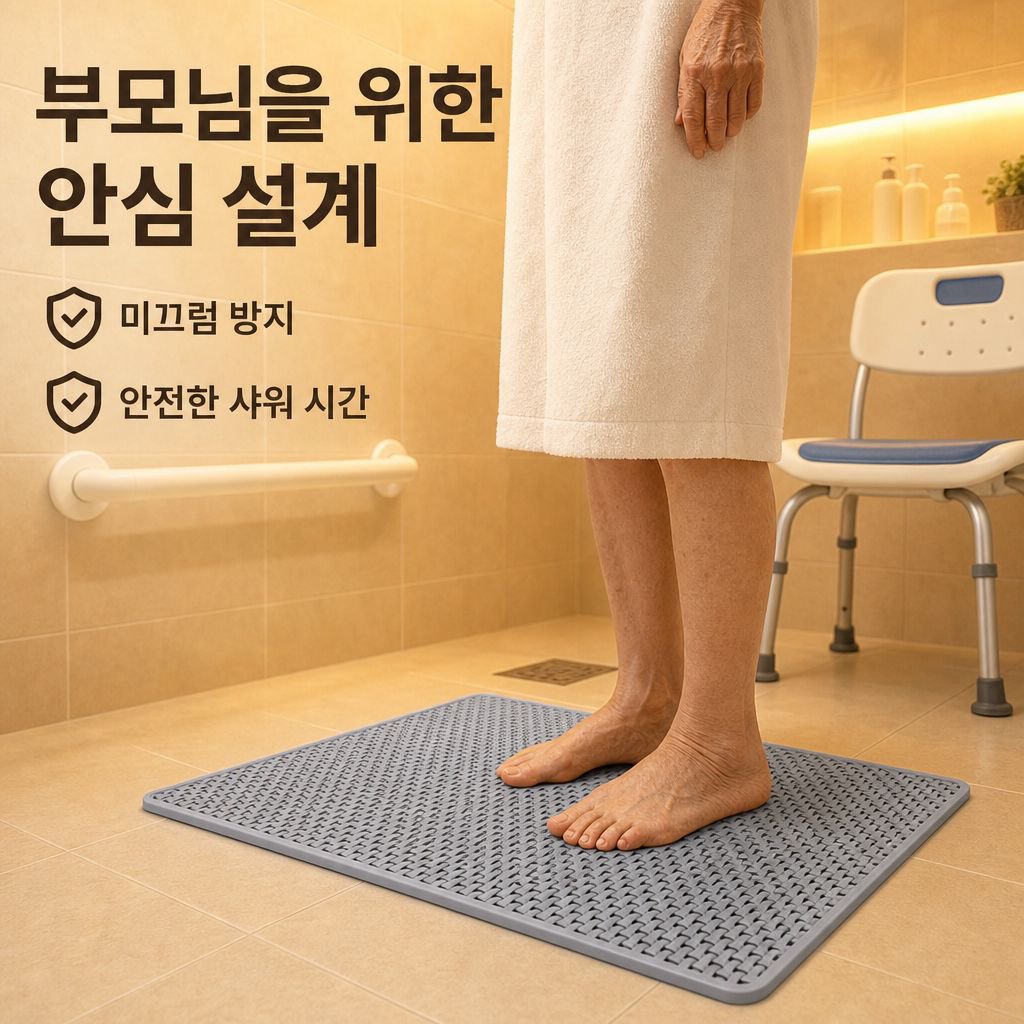 화장실 샤워 미끄럼방지 매트 흡착 방지 욕실 매트