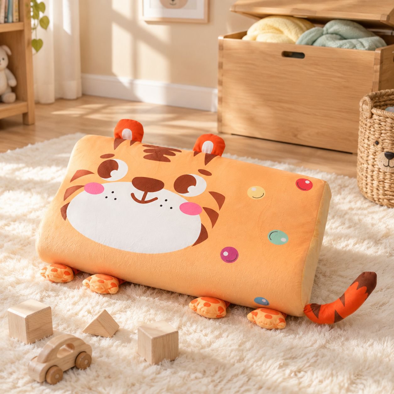 Herbst und Winter Cartoon Tier Latex Kissen für Kinder Schlafsaal