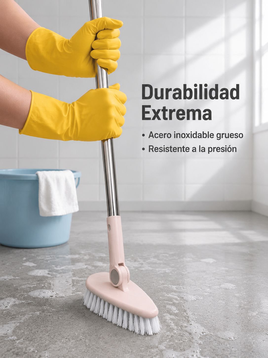cepillo de piso de cerdas duras