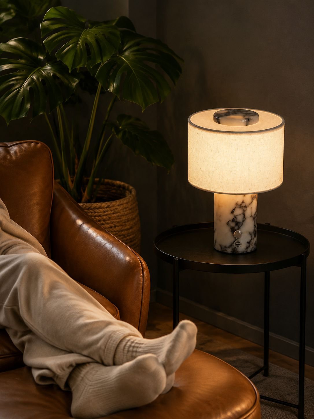 Lámpara de mesa elegante para decoración de interiores