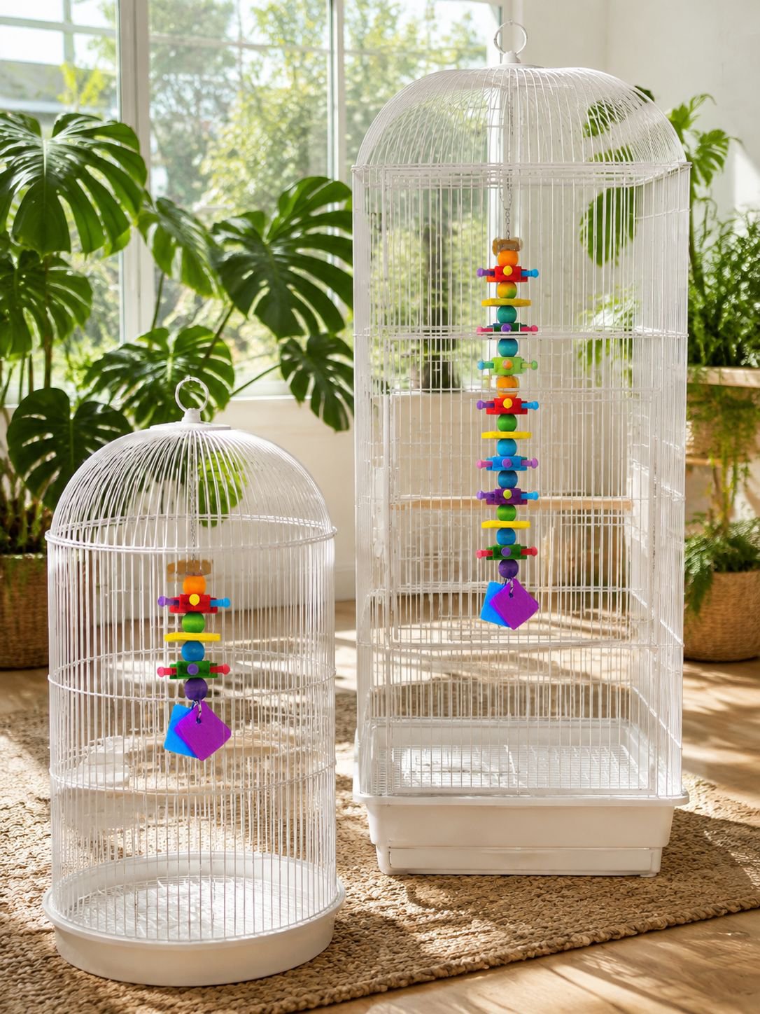 Bird chewing perch toy for small parrots and pet birds