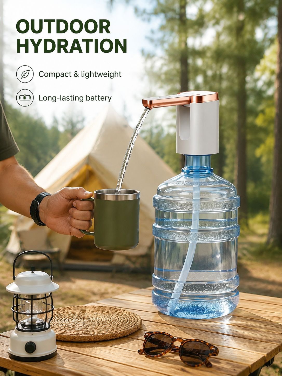 Portable Water Dispenser Pump for Bottled Water