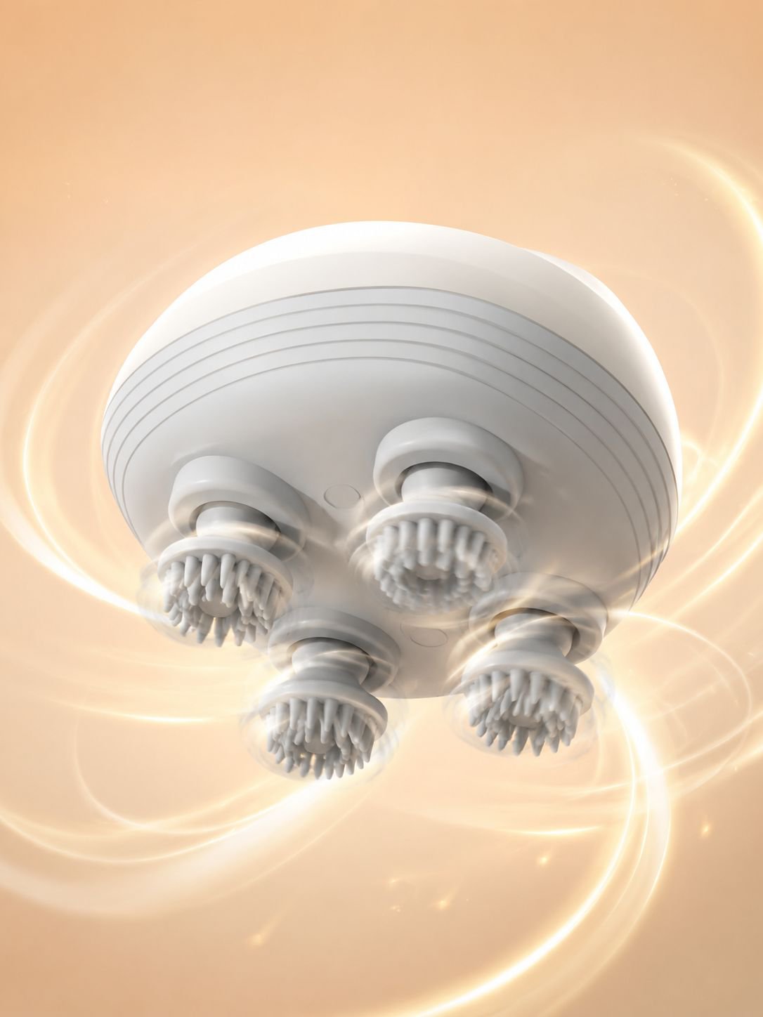 Mini masajeador de cabeza inteligente, masajeador eléctrico impermeable, fisioterapia, amasado, arte