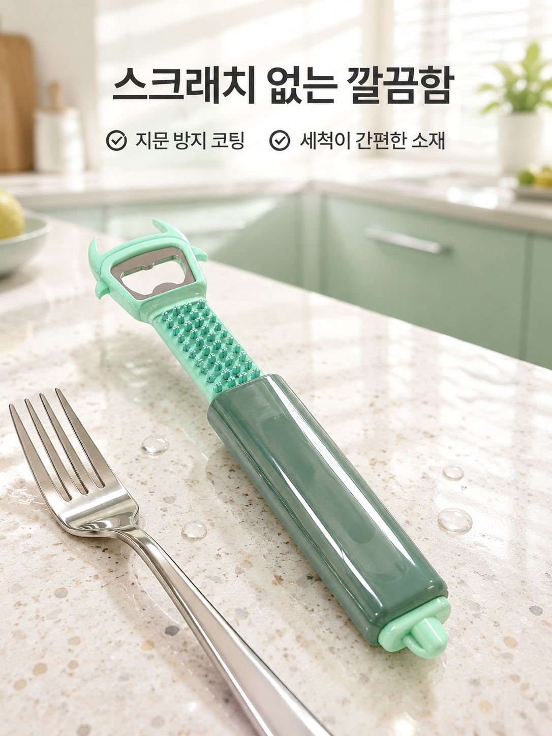 다기능 긴 손잡이 필러 겸 병따개