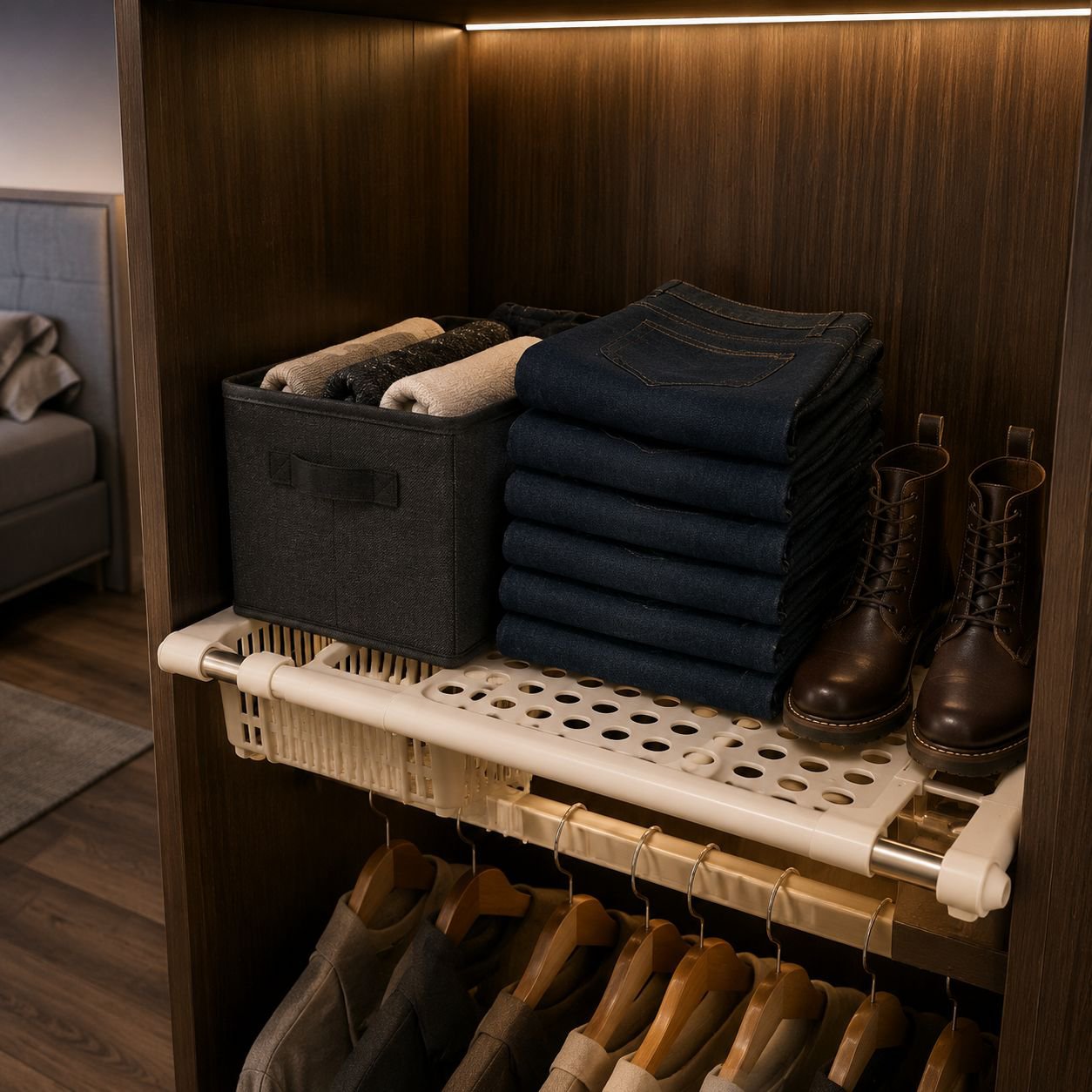 Dormitory Wardrobe Multi-functional Storage Divider