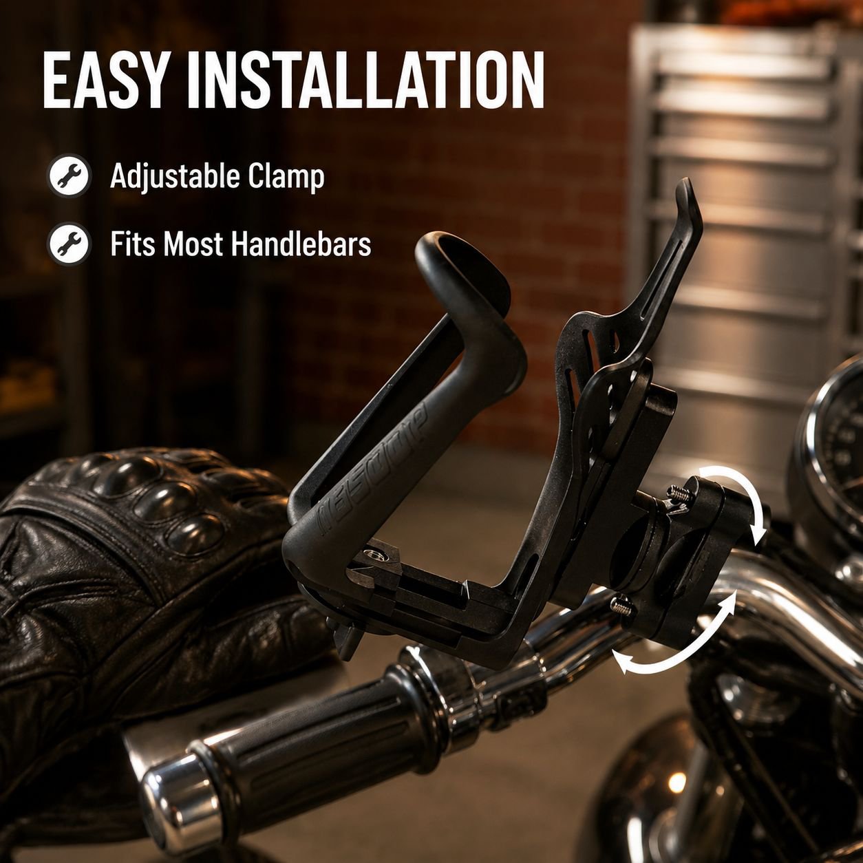 Motorcycle Bicycle Water Bottle Holder Drink Cup Mount