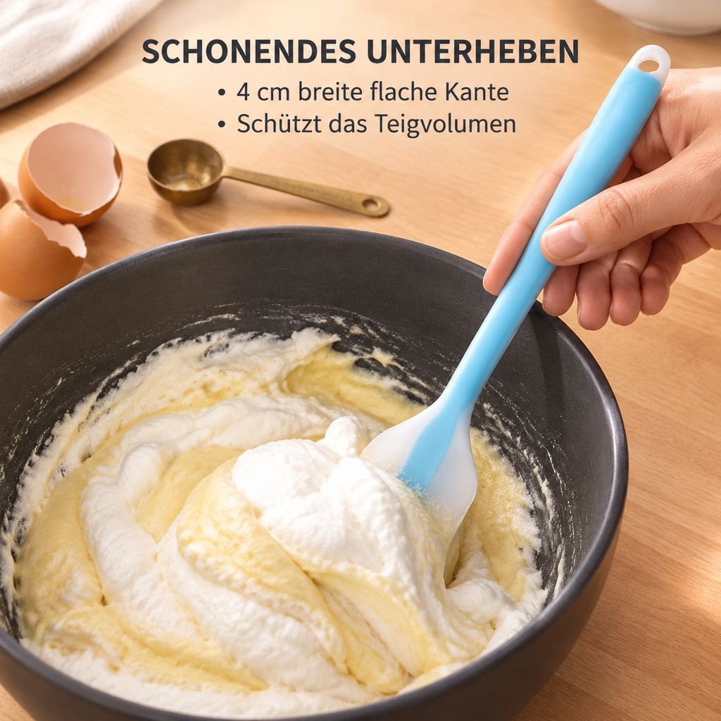 Lebensmittelechter Silikon Teigschaber Einteiliger Cremespatel Kuchenspatel