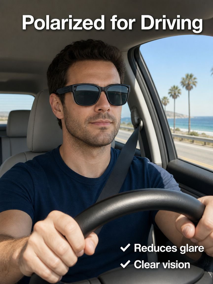 Foldable Myopia Sunglasses Driving Travel Sun Protection