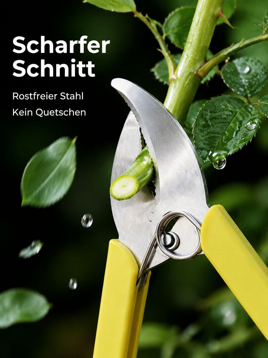 Gartenschneider für Blumen und Gemüse, scharf und langlebig