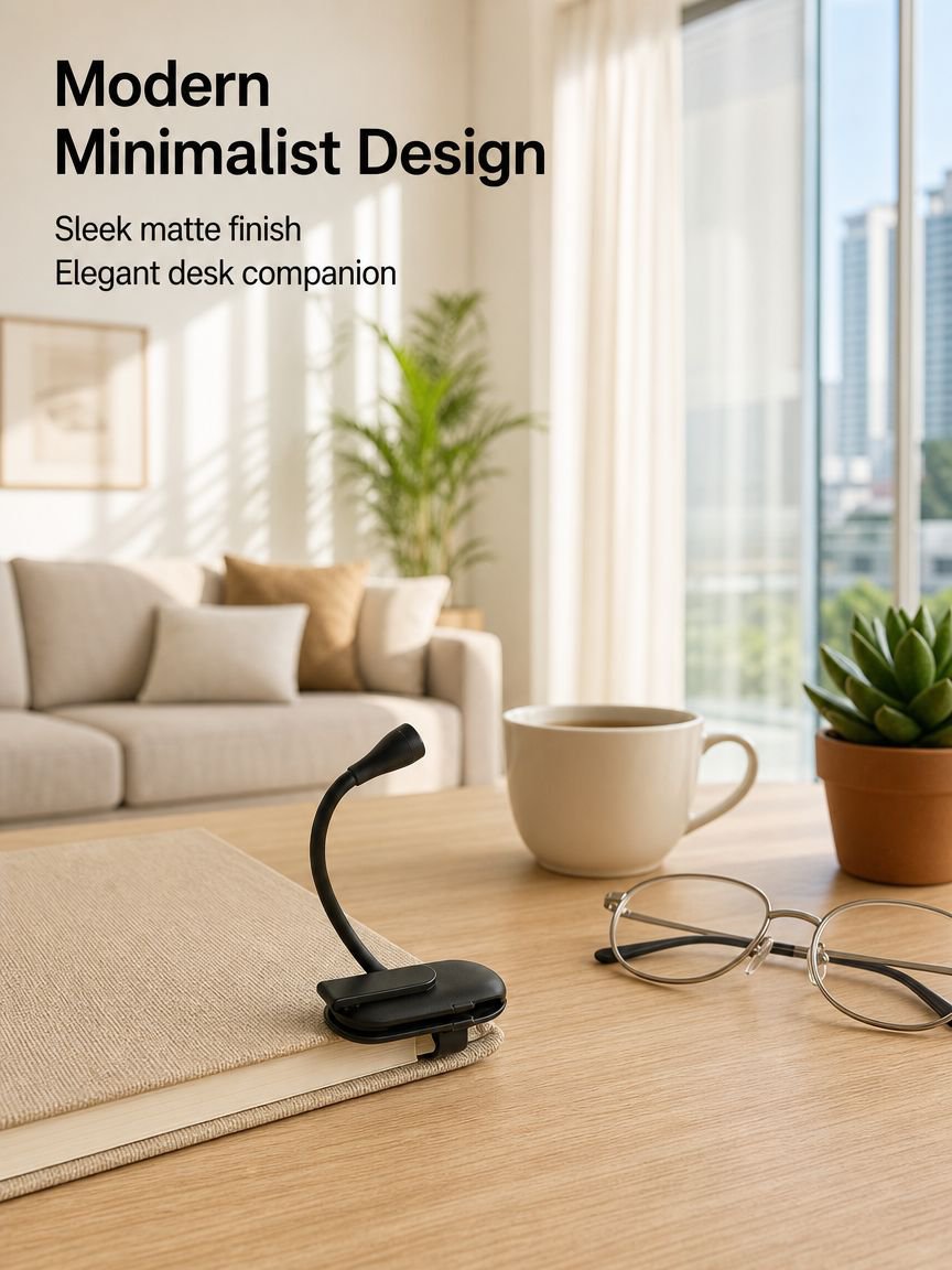 Portable clip-on reading light