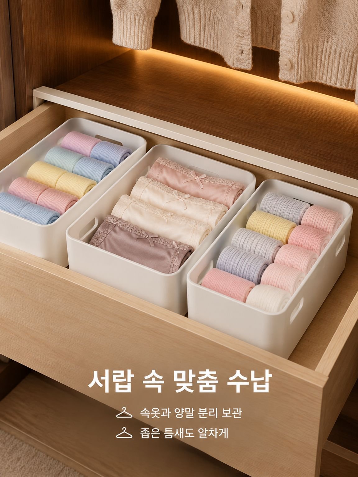 정리가 필요한 곳에 적합한 다용도 플라스틱 바구니.