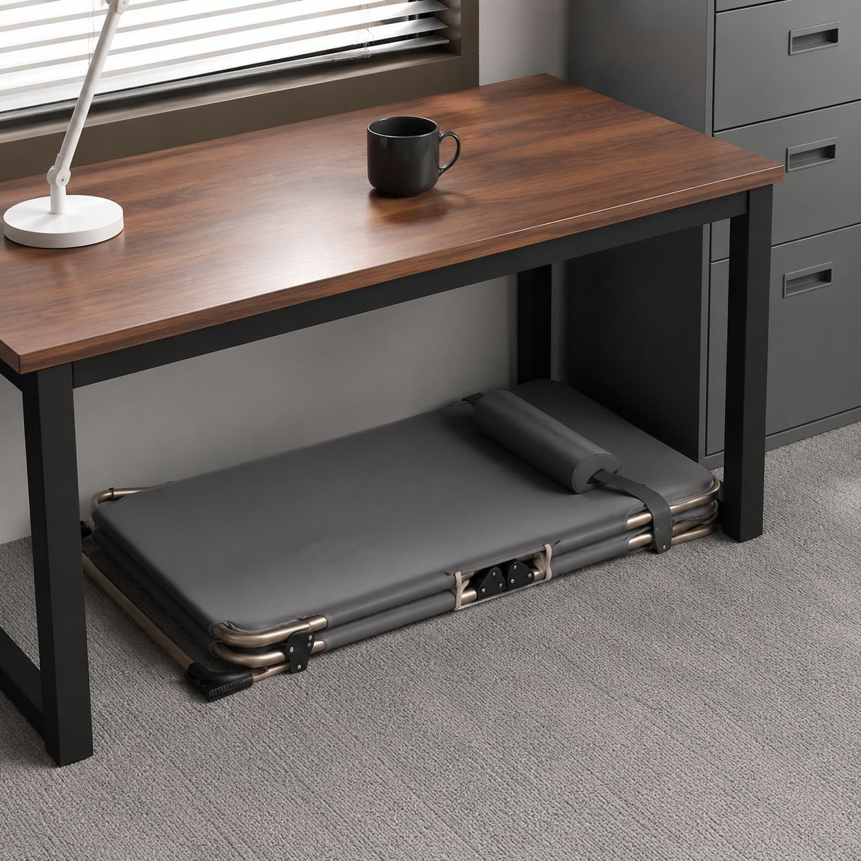 Multifunctional folding bed for resting and sleeping