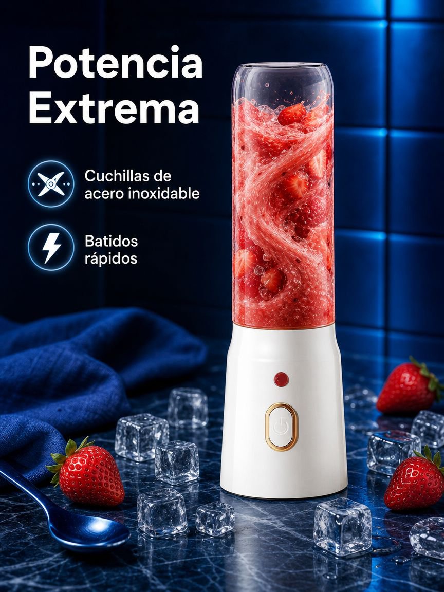 Vaso exprimidor multifuncional portátil, mini licuadora doméstica recargable