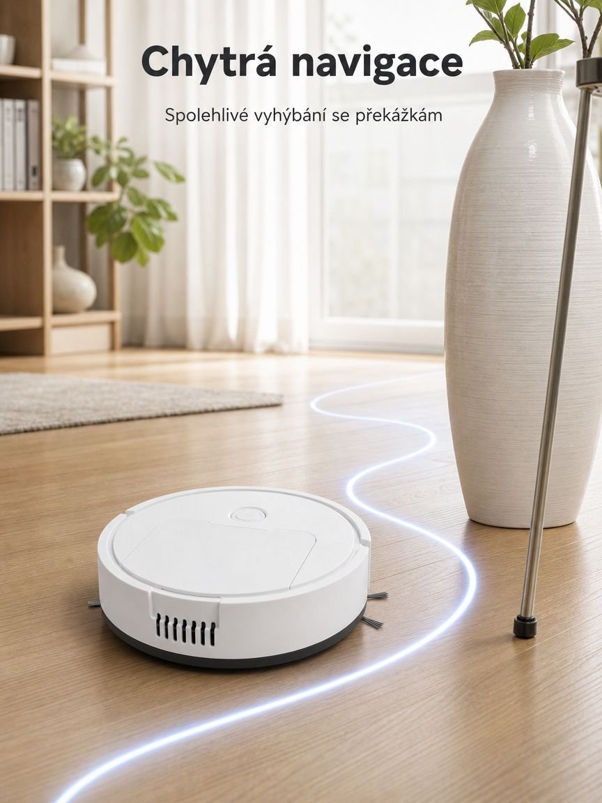 Domácí mini inteligentní robotický vysavač