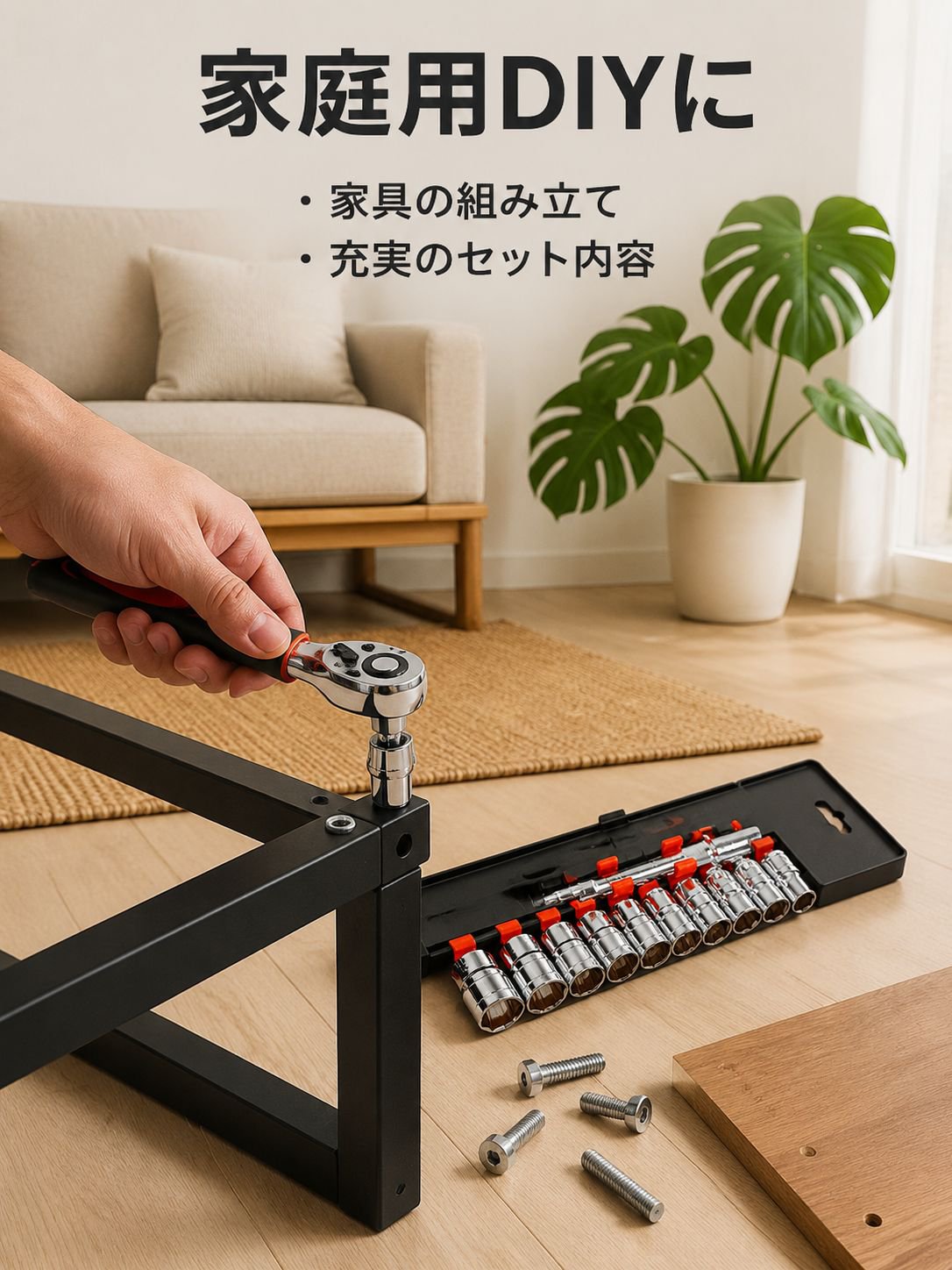 自動車・バイク修理用家庭用六角レンチセット