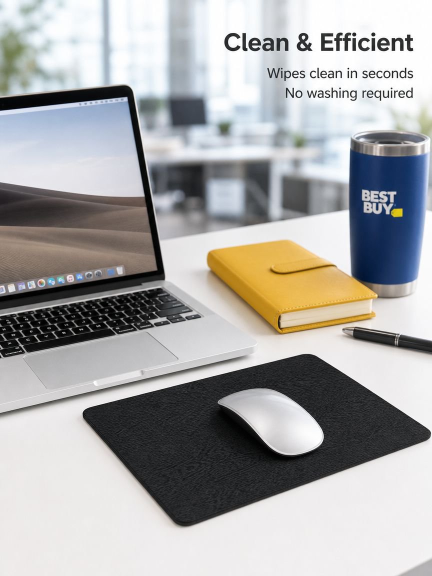 High-quality wood grain mouse pad for professionals