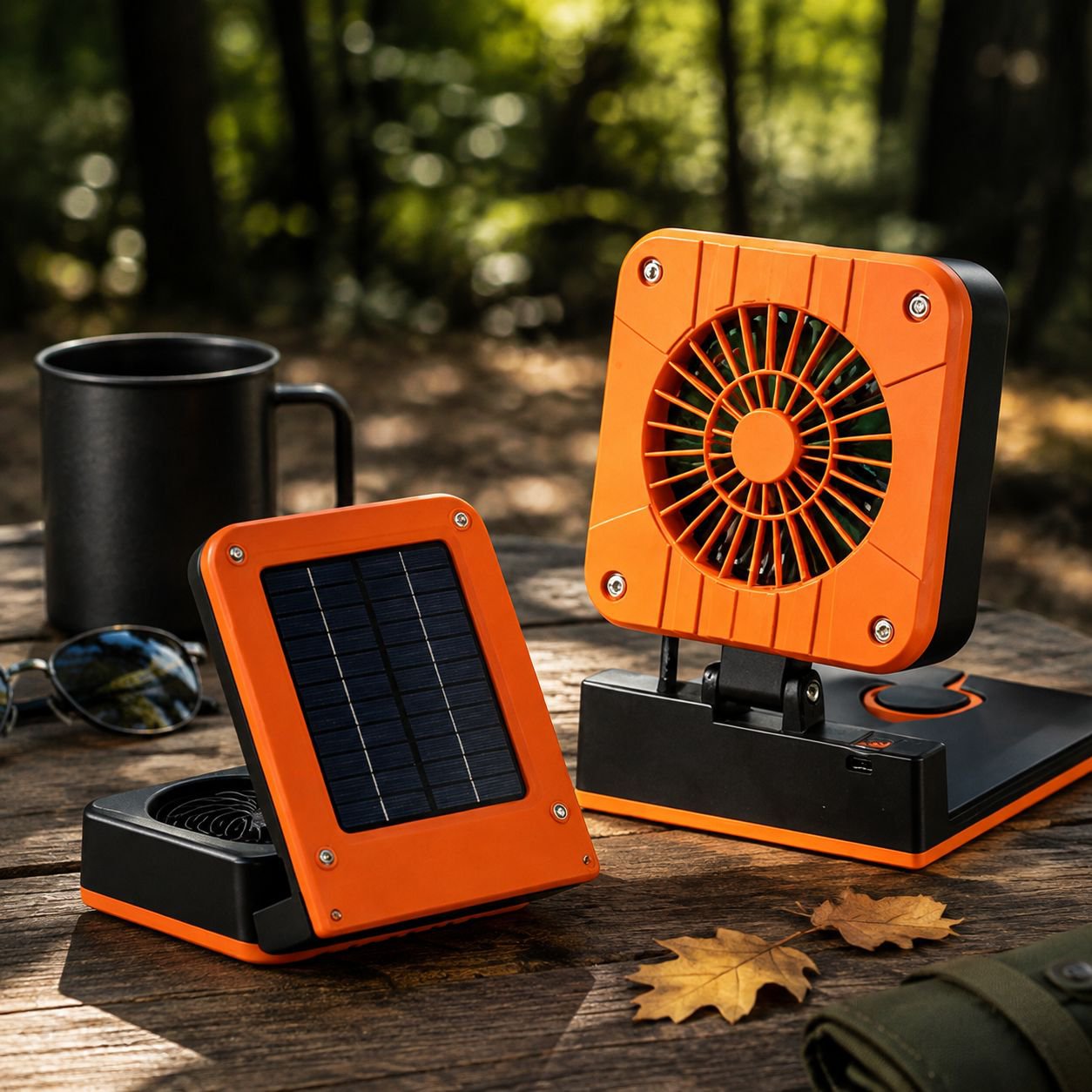 Ventilador Solar Portátil para Exteriores