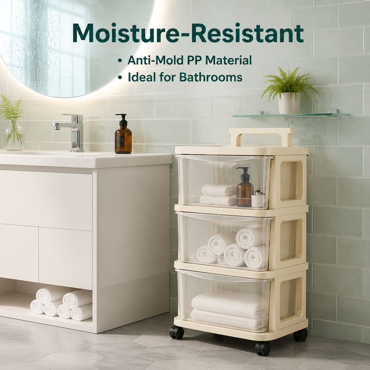 Multi-functional Small Storage Trolley
