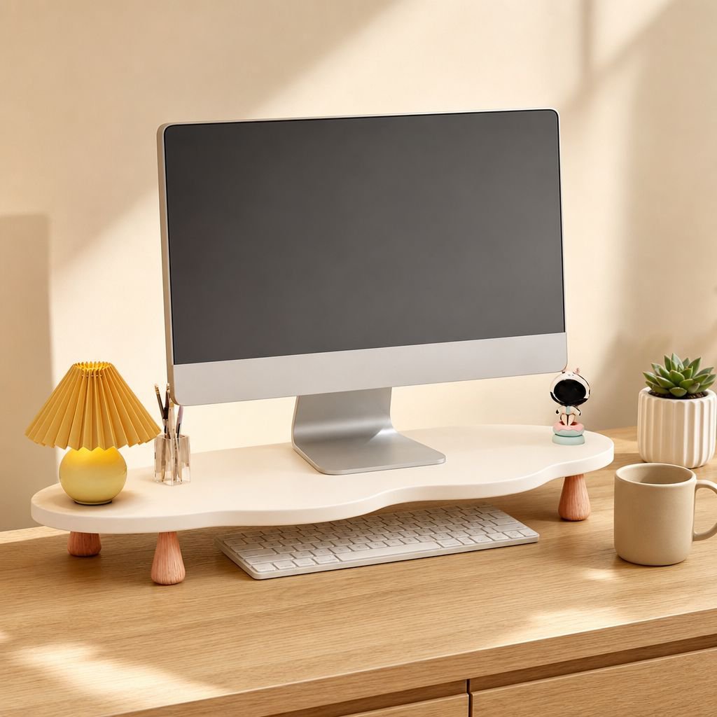 Monitor Stand Riser Desktop Storage Rack for Office Desk