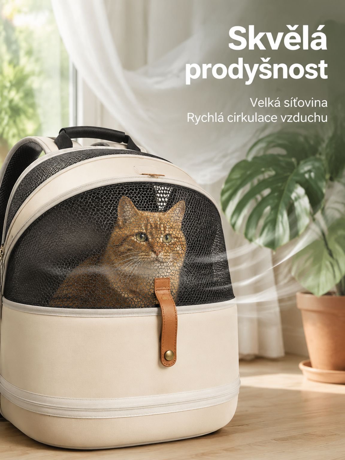 Multifunkční prodyšná taška pro domácí mazlíčky