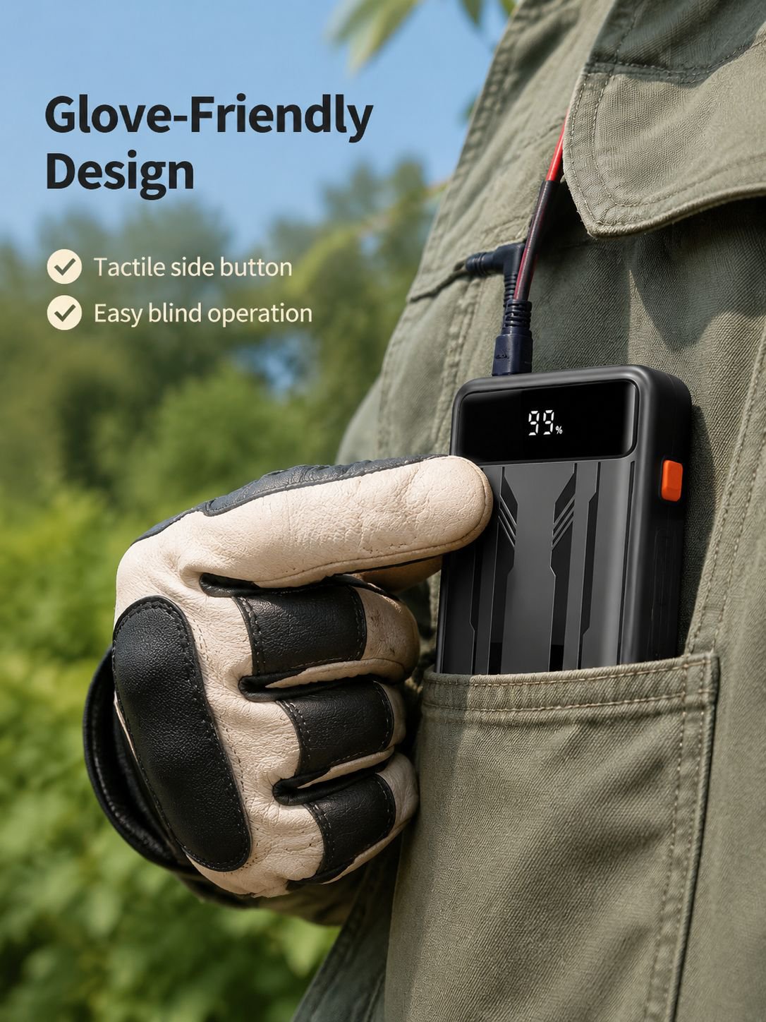 Lightweight Air Conditioned Jacket with Fast Charging Battery
