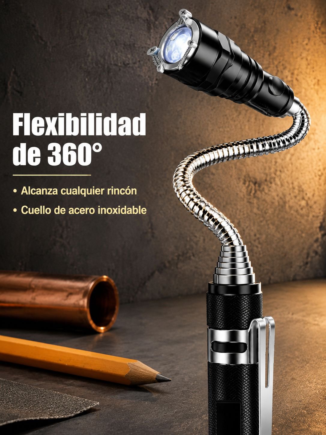 Barre LED magnétique extensible